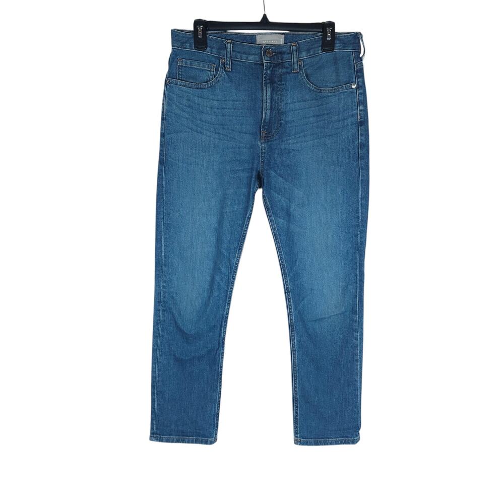 Everlane Womens Jeans 28 High Rise Straight Leg Stretch Blue Denim Casual